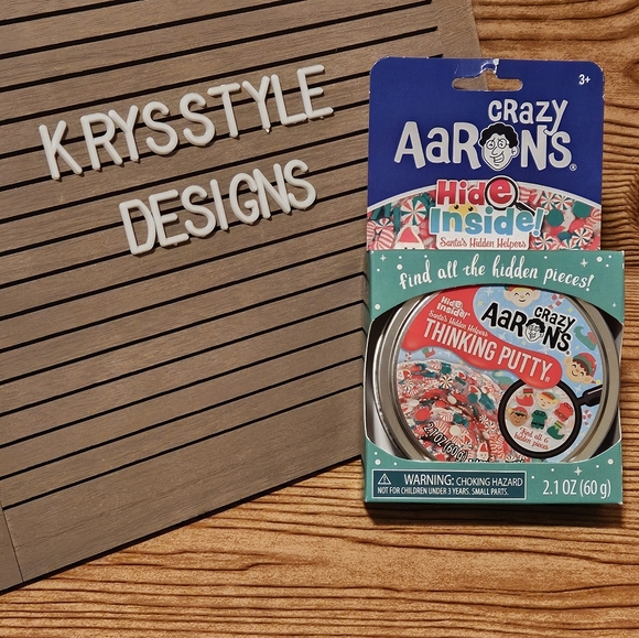 Crazy Aaron’s Christmas hide inside Santa’s Hidden Helpers Thinking Putty - Picture 1 of 4